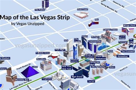 Training and Certification Options for MAP Vegas Strip Map of Hotels